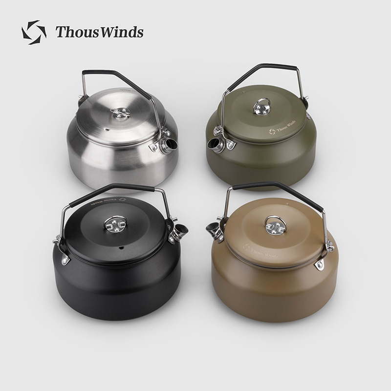 Camping Cooking Kitchen - Thous Winds Outdoor Camping Kettle, Portable