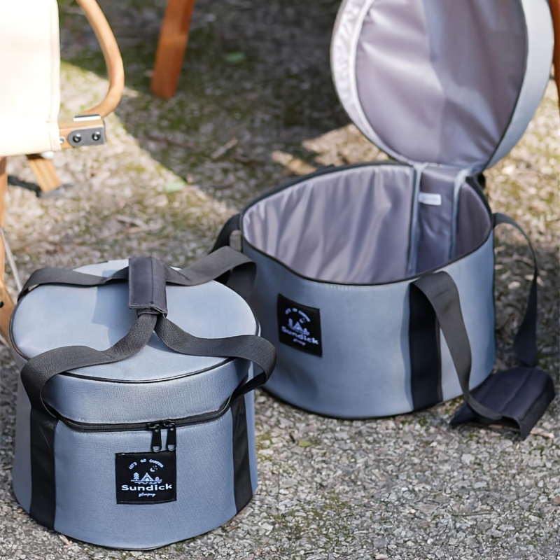 Camping Cooking Books - Camping Cookware Barrel Storage Bucket Zipper