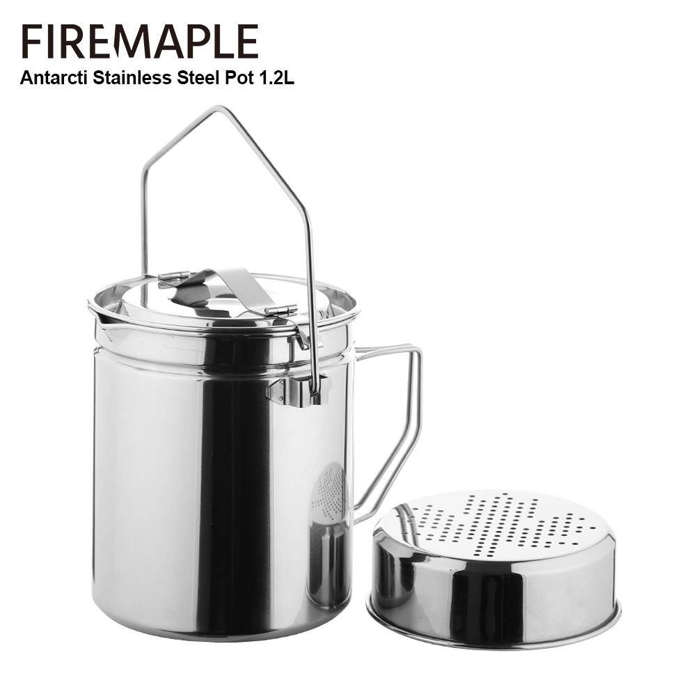 Camping Cooking Kit - Fire-Maple 1.2L Stainless Steel Steamer Pot