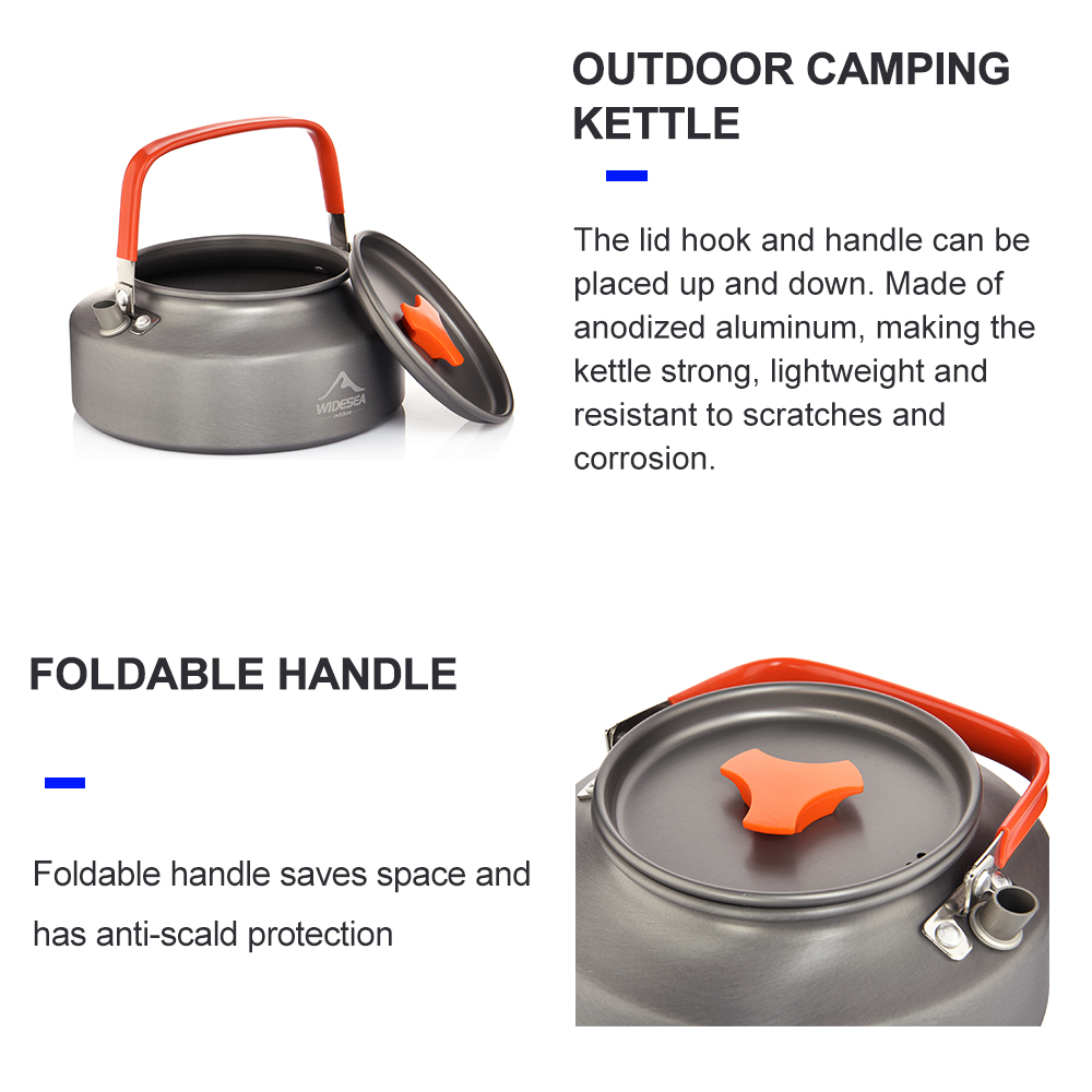 Widesea 1.1L 2L1.5L Camping Wa - огляд і ціна Camping Cooking Kit