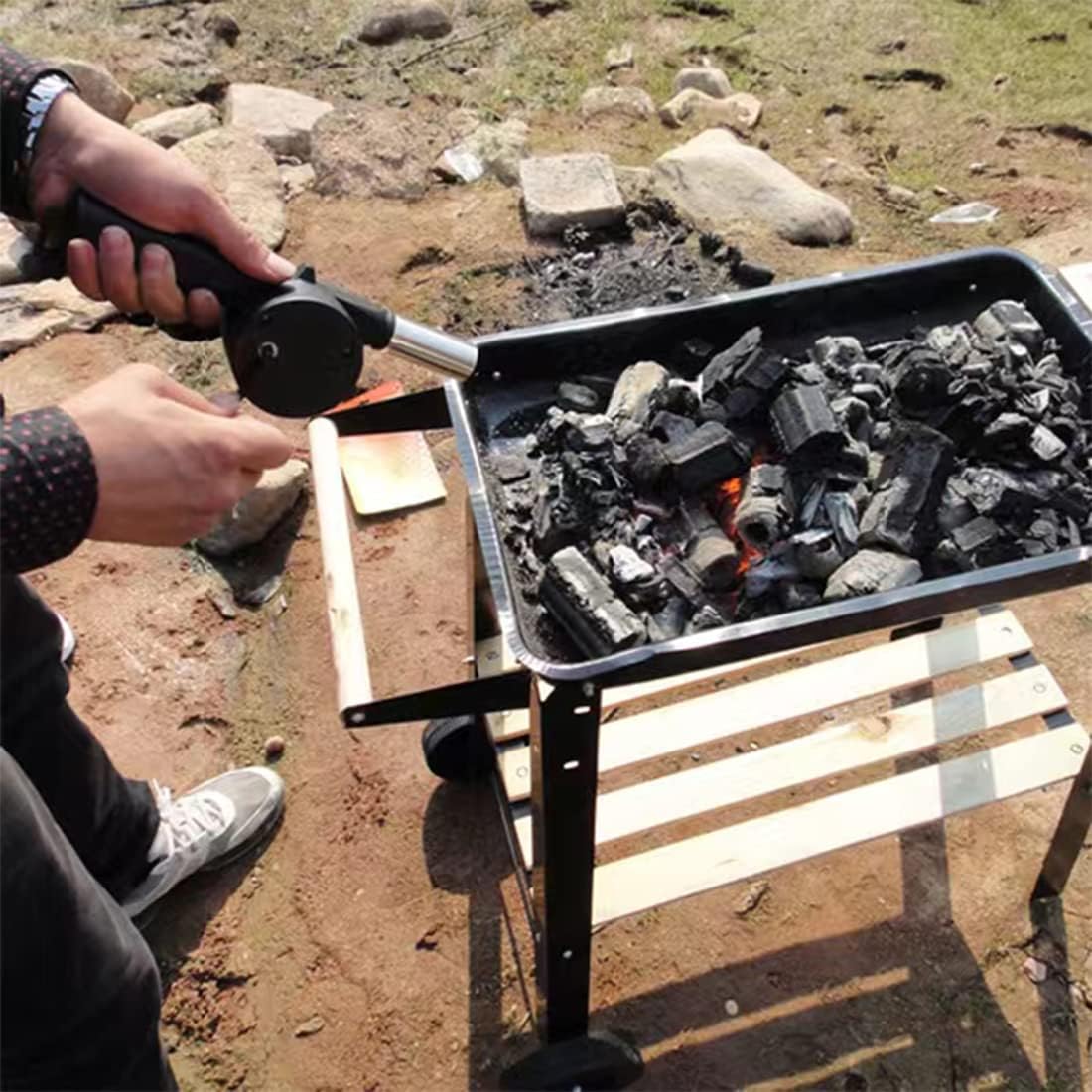 Outdoor Cooking Barbecue Blowe - огляд і ціна Camping Cooking Roll