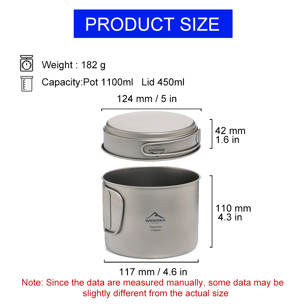 Widesea Ultralight Titanium Ca - огляд і ціна Camping Cooking Kit