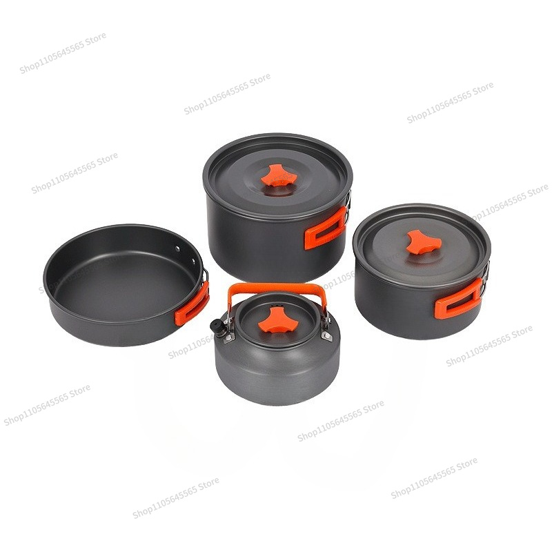 For Outdoor Camping Cookware 4 - огляд і ціна Camping Cooking Set For 4