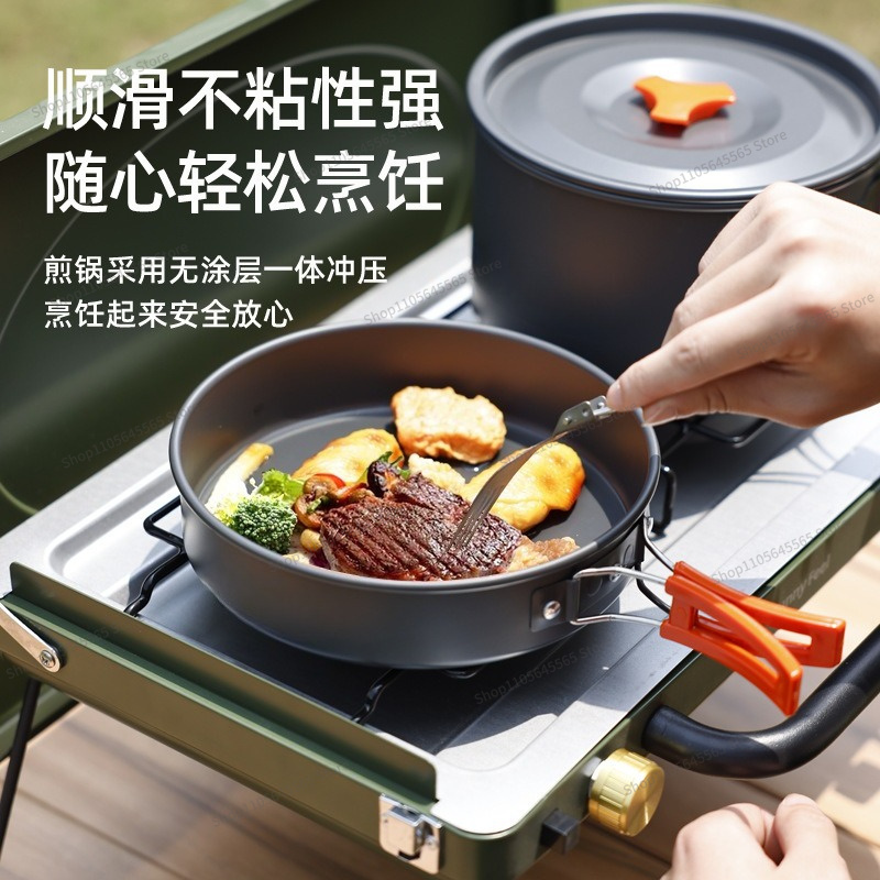 For Outdoor Camping Cookware 4 - огляд і ціна Camping Cooking Set For 4