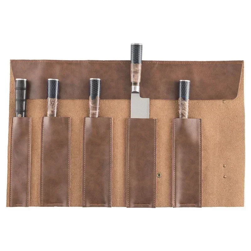 Leather Chef Knife Bag Portabl - огляд і ціна Camping Cooking Roll