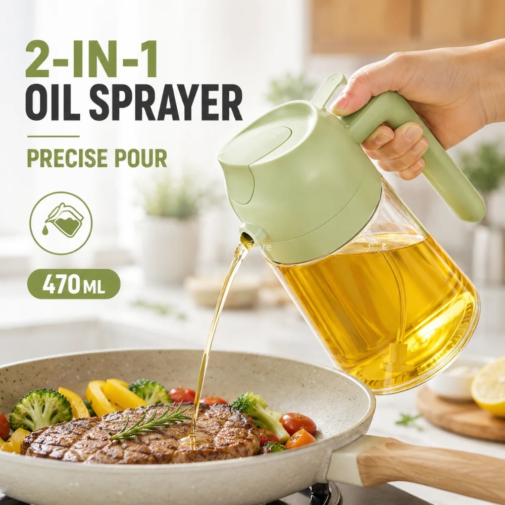 2 in 1 Olive Oil Sprayer Dispe - огляд і ціна Camping Cooking Kitchen