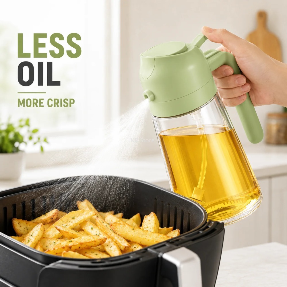 2 in 1 Olive Oil Sprayer Dispe - огляд і ціна Camping Cooking Kitchen
