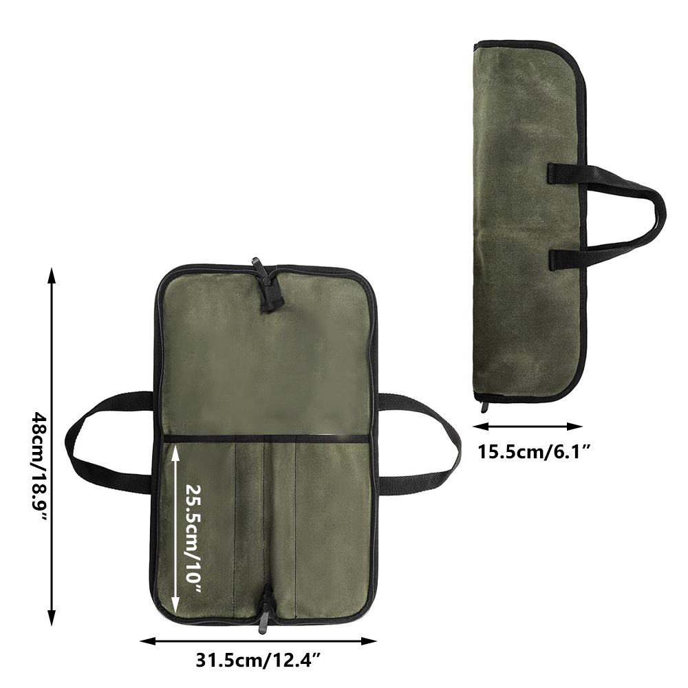 Waxed Canvas Knife Roll Bag Mu - огляд і ціна Camping Cooking Roll