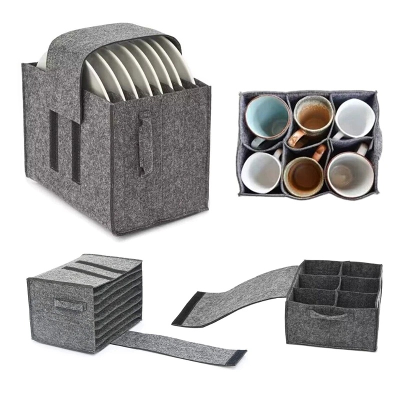 Felt Plate Dish Cup Storage Ba - огляд і ціна Camping Cooking Utensil Holder