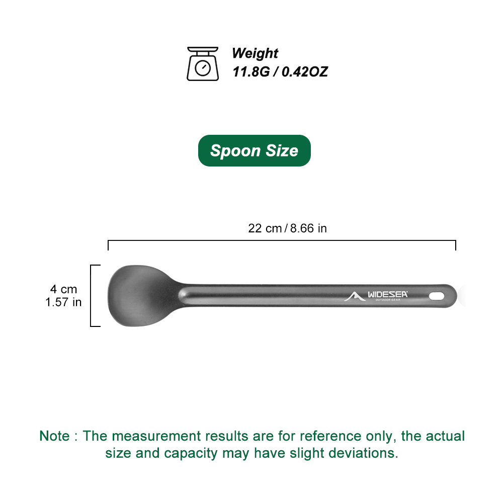WIDESEA alumium camping spoon  - огляд і ціна Camping Cooking Kit