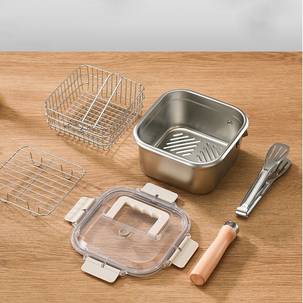 Portable Stainless Steel Fryin - огляд і ціна Camping Cooking Roll