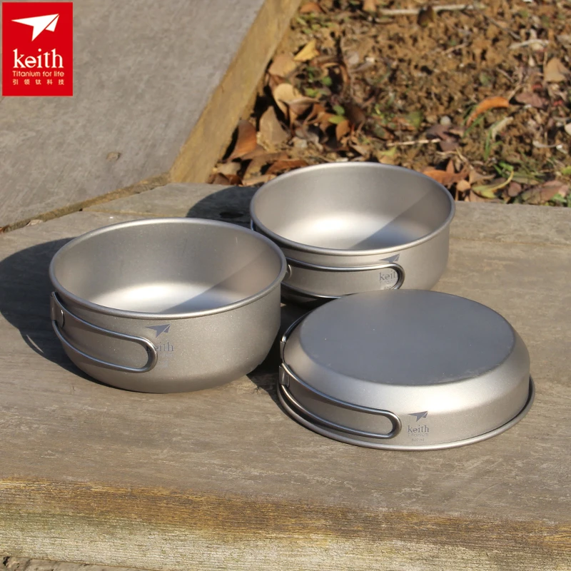 Keith 3PCS Titanium Cookware P - огляд і ціна Camping Cooking Equipment