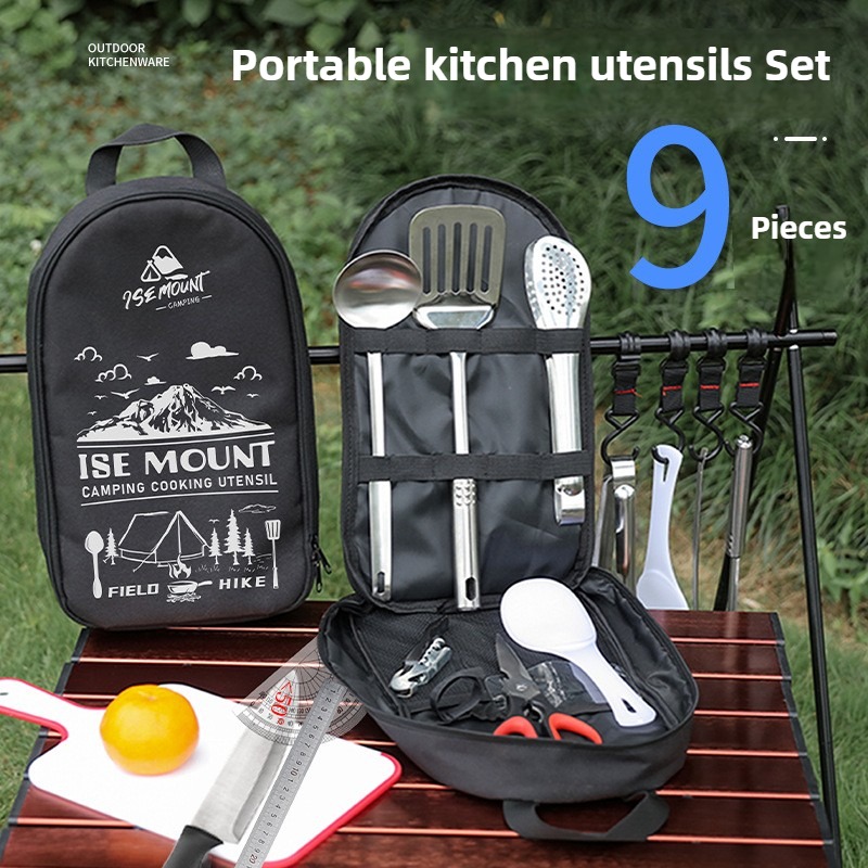 ISE MOUNT Camping Kitchen Cook - огляд і ціна Camping Cooking Set For 4