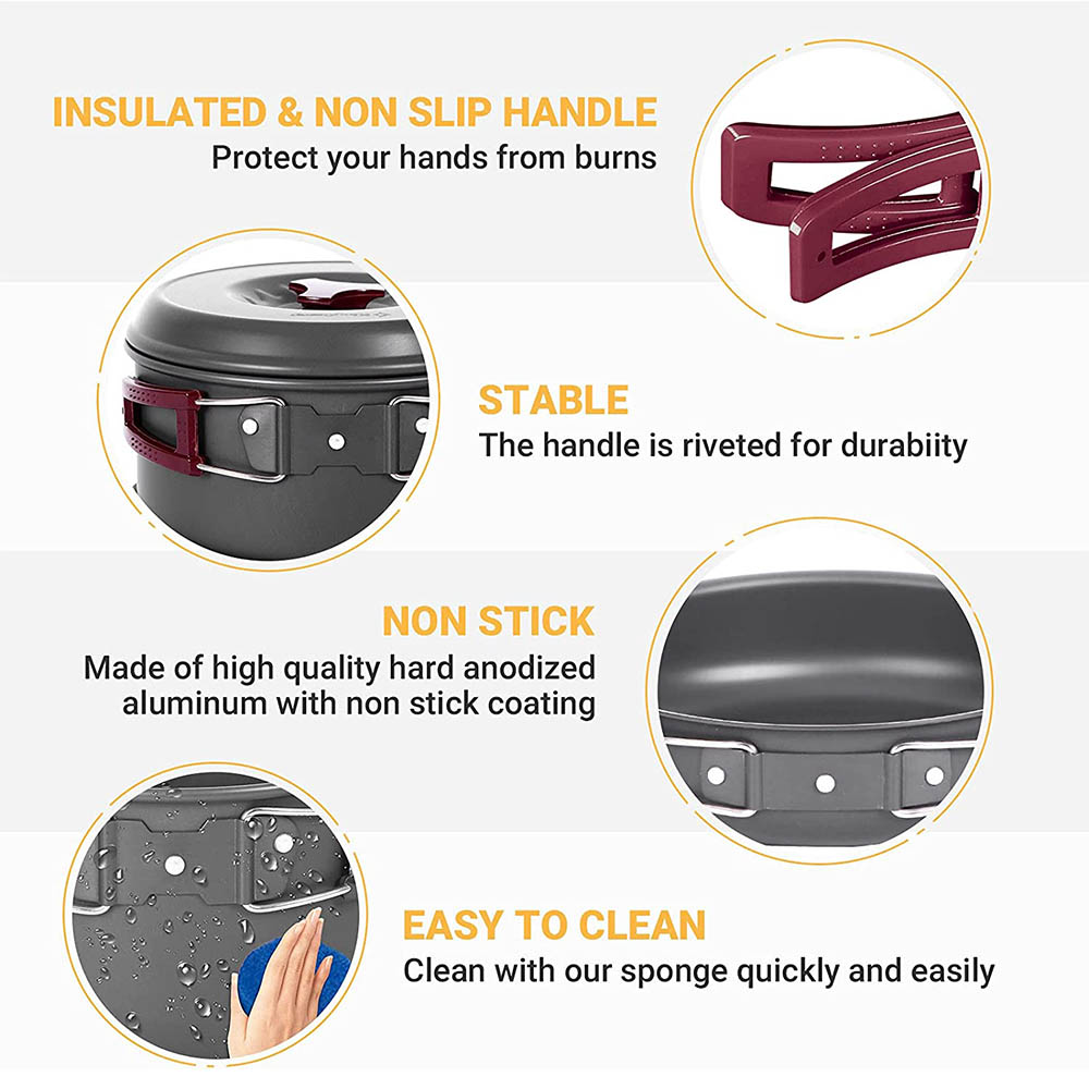 Outdoor cooking 3-4 person pic - огляд і ціна Camping Cooking Kit