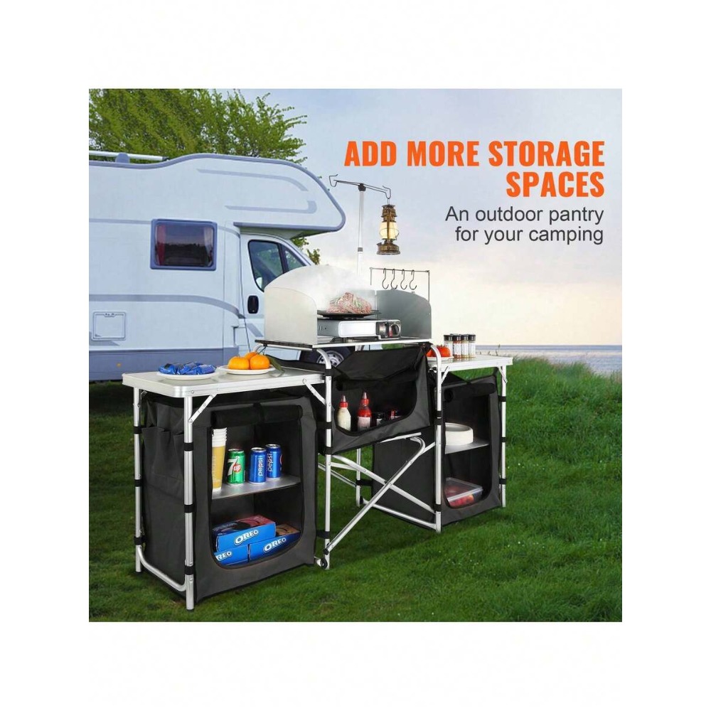 Folding Camping Kitchen Table  - огляд і ціна Camping Cooking Must Haves