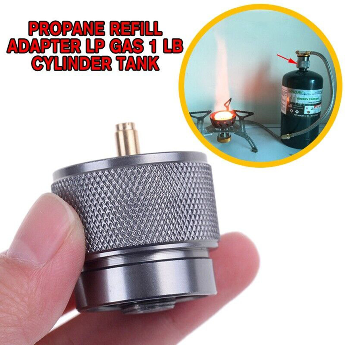 1/2Pc Gas Stove Refill Adapter - огляд і ціна Camping Cooking Gas Canister