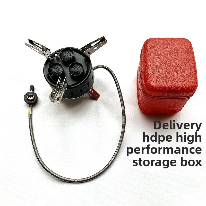 Portable 3 Burner Windproof Bu - огляд і ціна Camping Cooking Gas Stove Portable Tool