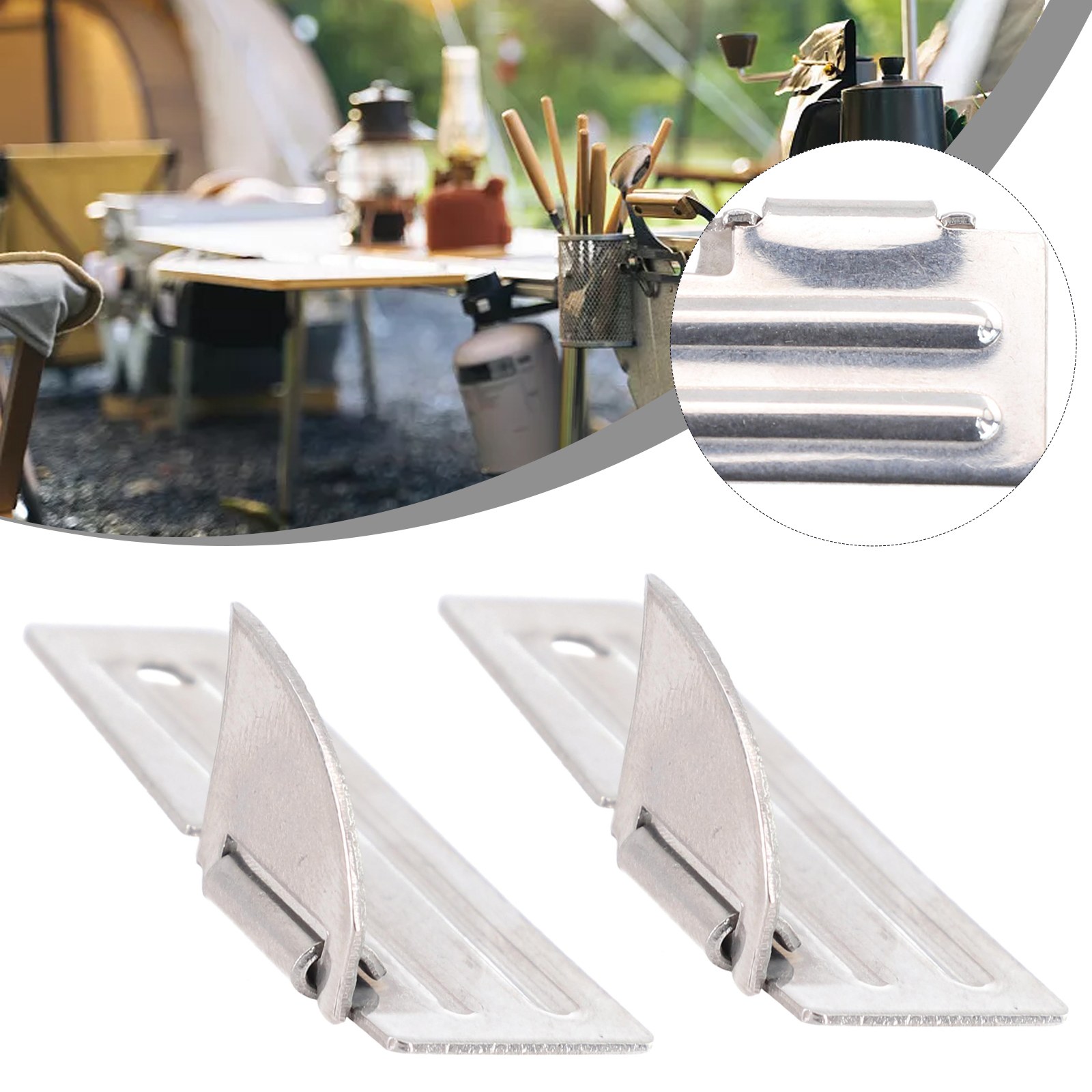 2pcs Stainless Steel Mini Fold - огляд і ціна Camping Cooking Equipment