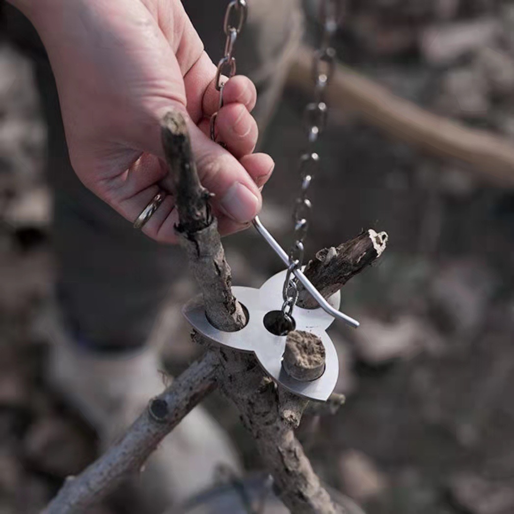Stainless Steel Camping Tripod - огляд і ціна Camping Cooking Kit