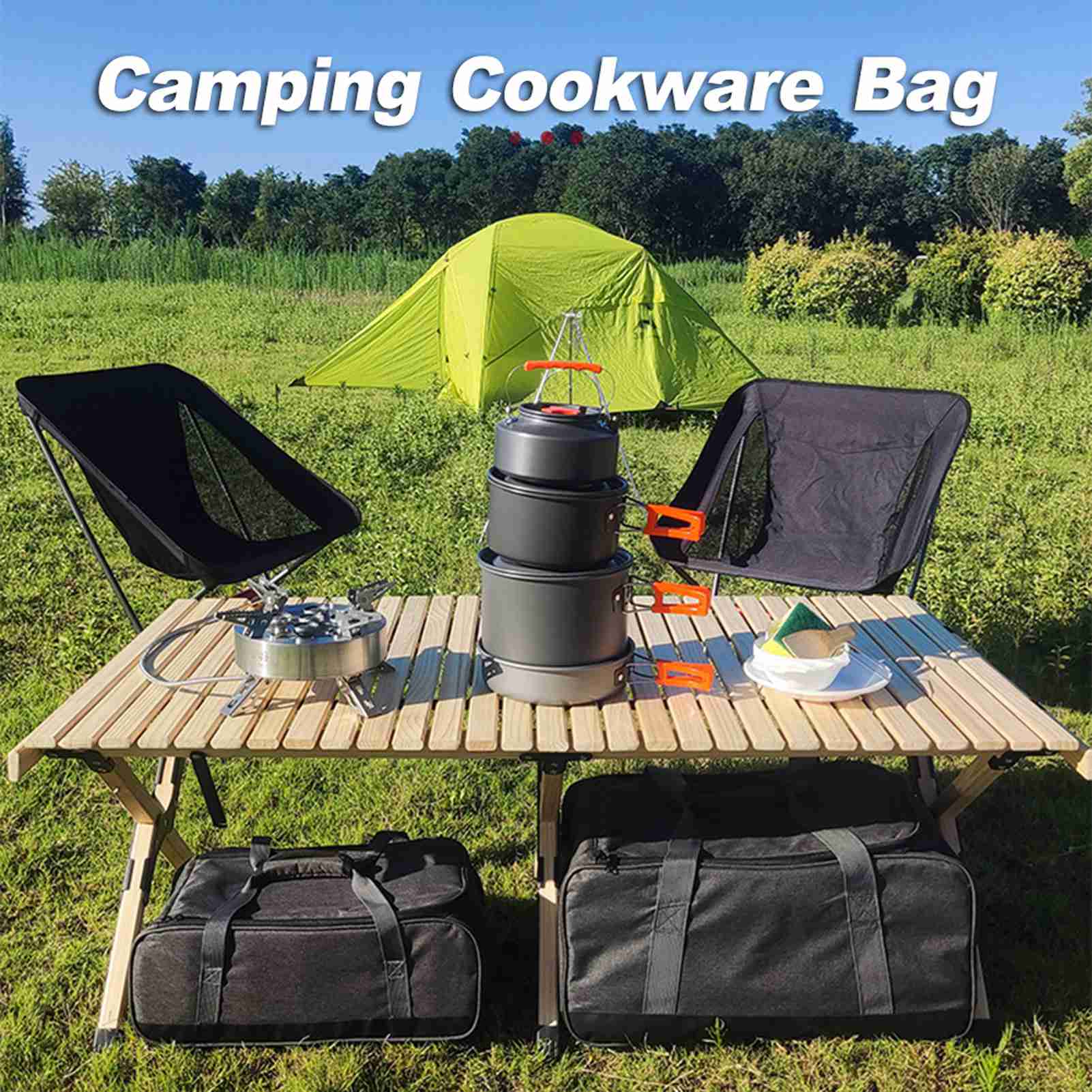 Cooking Tote Bag Camping Cookw - огляд і ціна Camping Cooking On Fire