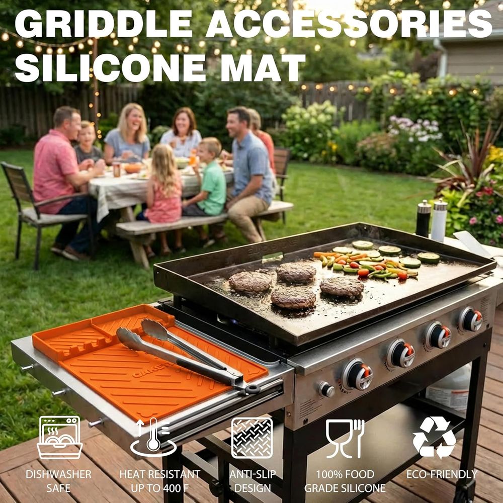 Silicone Grill Mats or Griddle - огляд і ціна Camping Cooking Kitchen