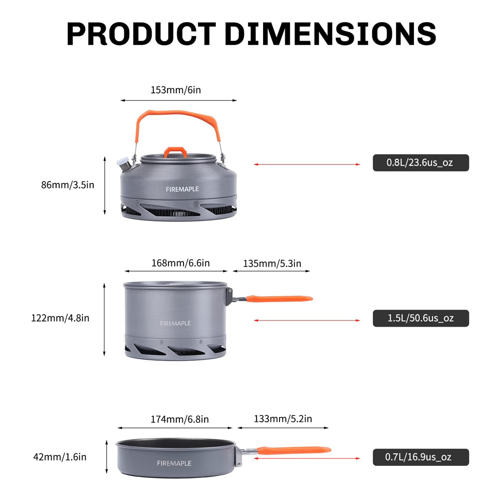 Fire Maple Camping Cookware Ut - огляд і ціна Camping Cooking On Fire
