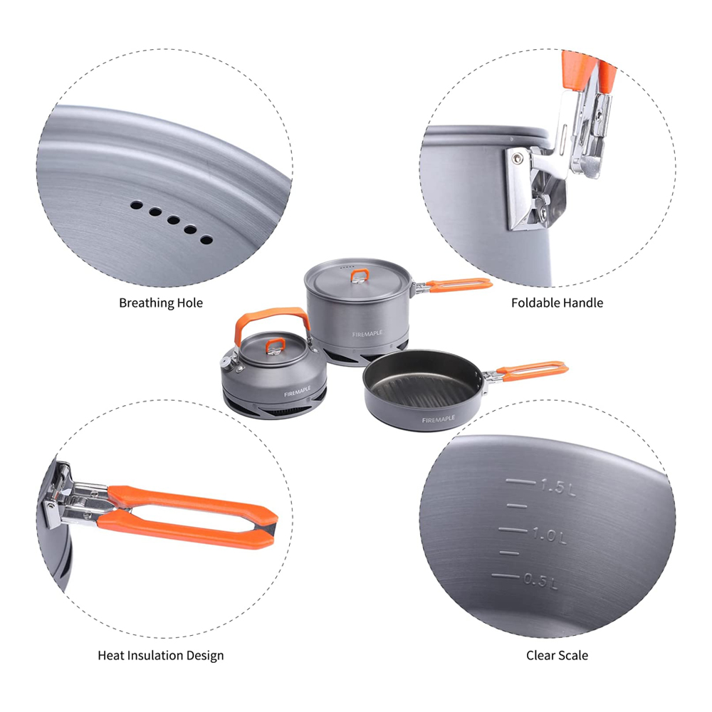 Fire Maple Camping Cookware Ut - огляд і ціна Camping Cooking On Fire