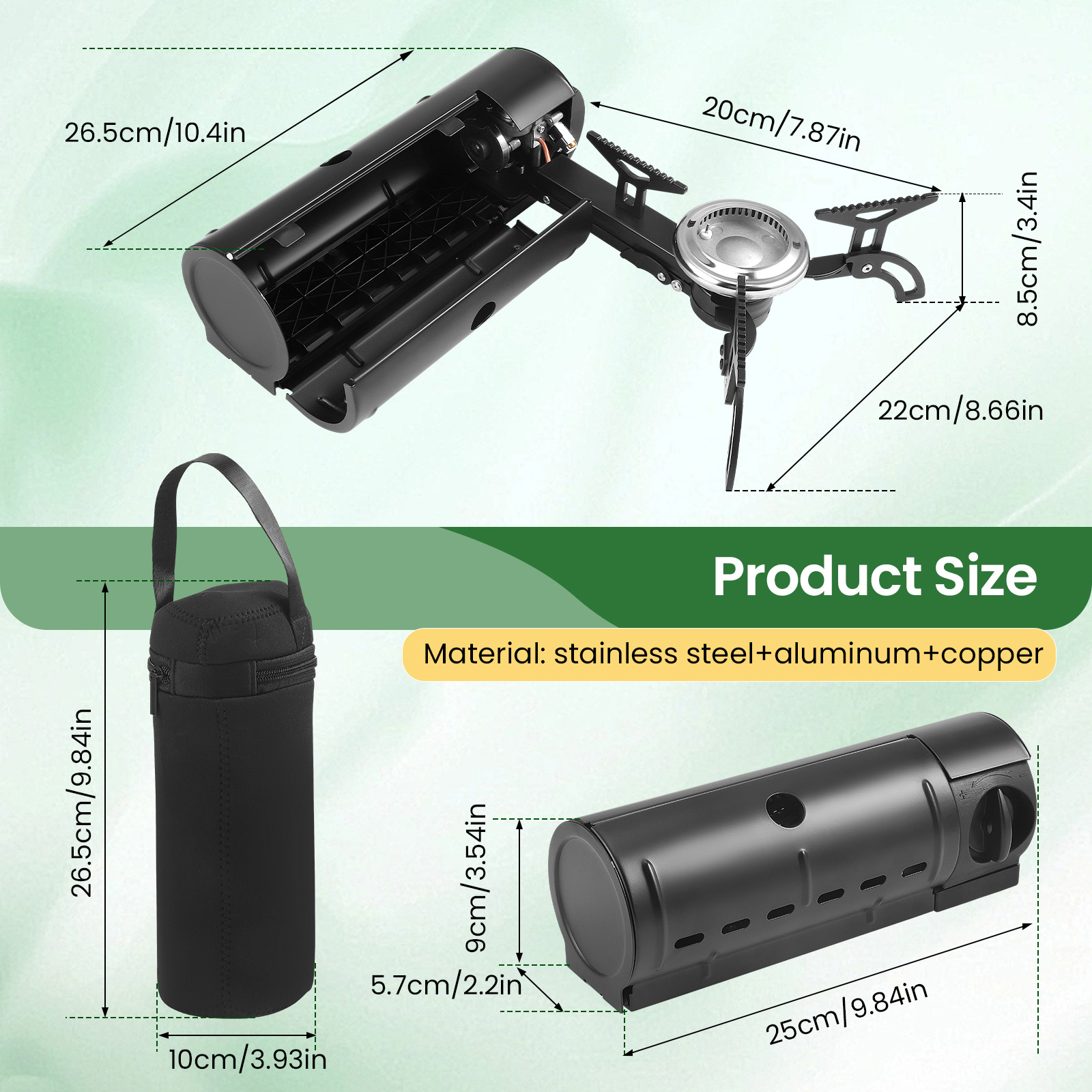 2800W Portable Folding Stove C - огляд і ціна Camping Cooking Gas Stove Portable Tool