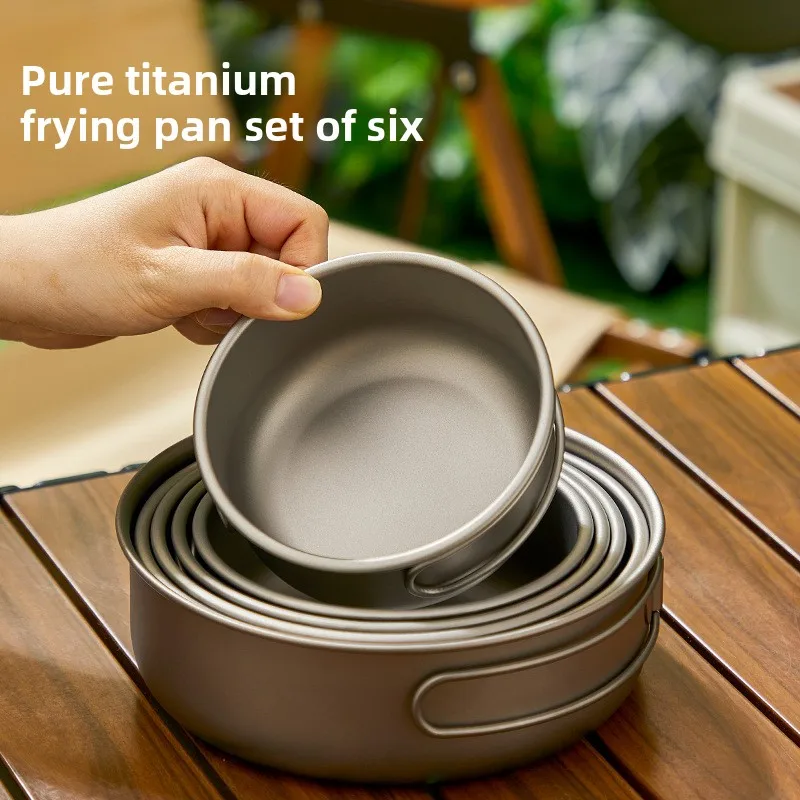 Titanium Outdoor Pot Set Picni - огляд і ціна Camping Lightweight Cooking Pot