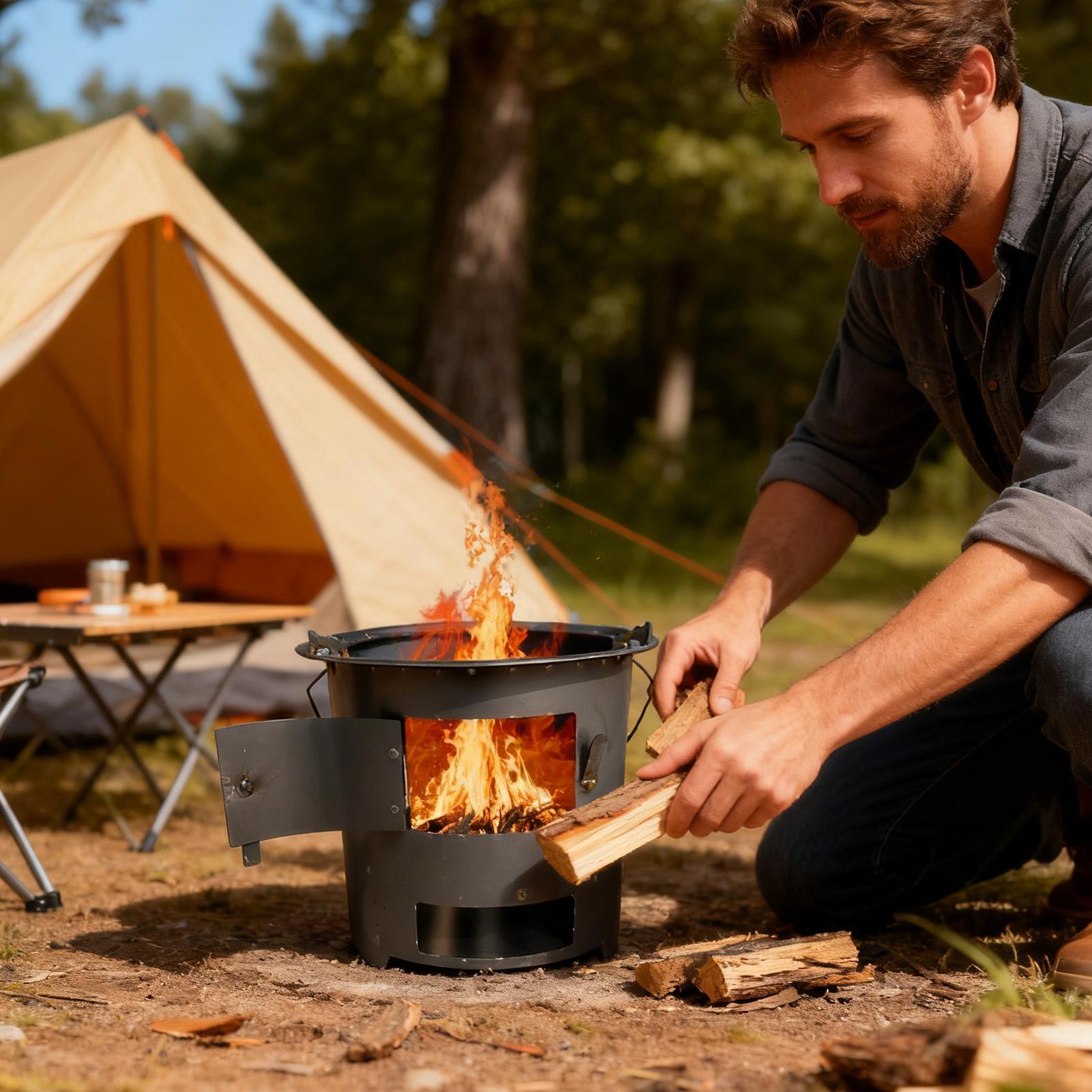 Rocket Stove Camping Portable  - огляд і ціна Camping Cooking Gas Stove Portable Tool