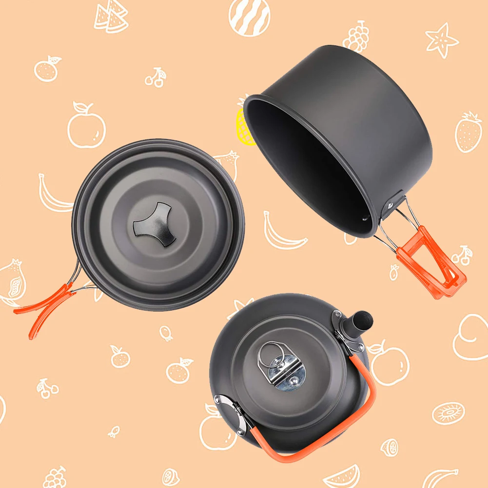 Camping Cookware Kit Kettle Po - огляд і ціна Camping Cooking Kit