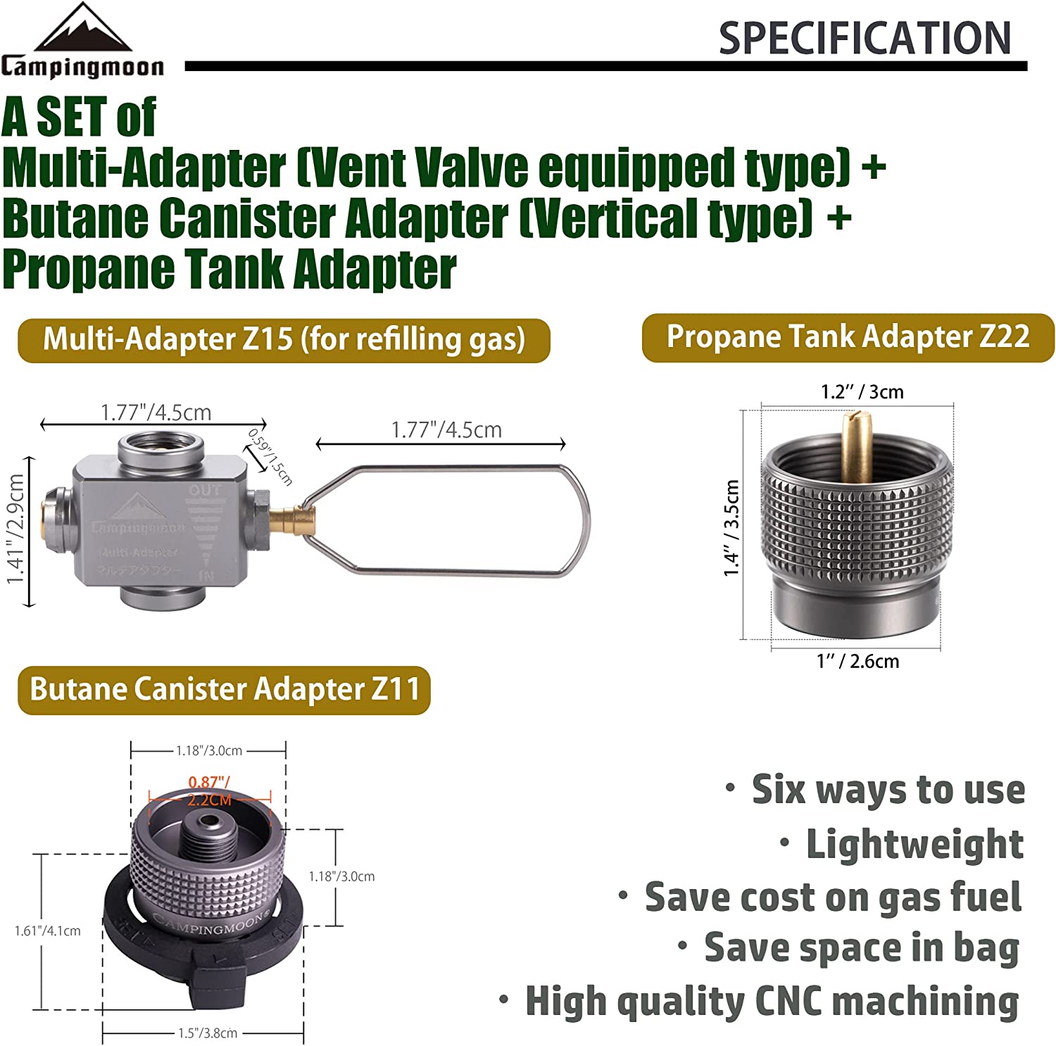 Gas Stove Adapter Gas Save wit - огляд і ціна Camping Cooking Butane