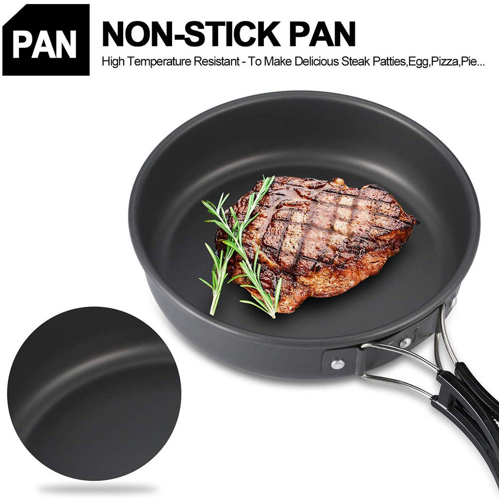 Outdoor Camping Cookware Set M - огляд і ціна Camping Cooking Set For 4