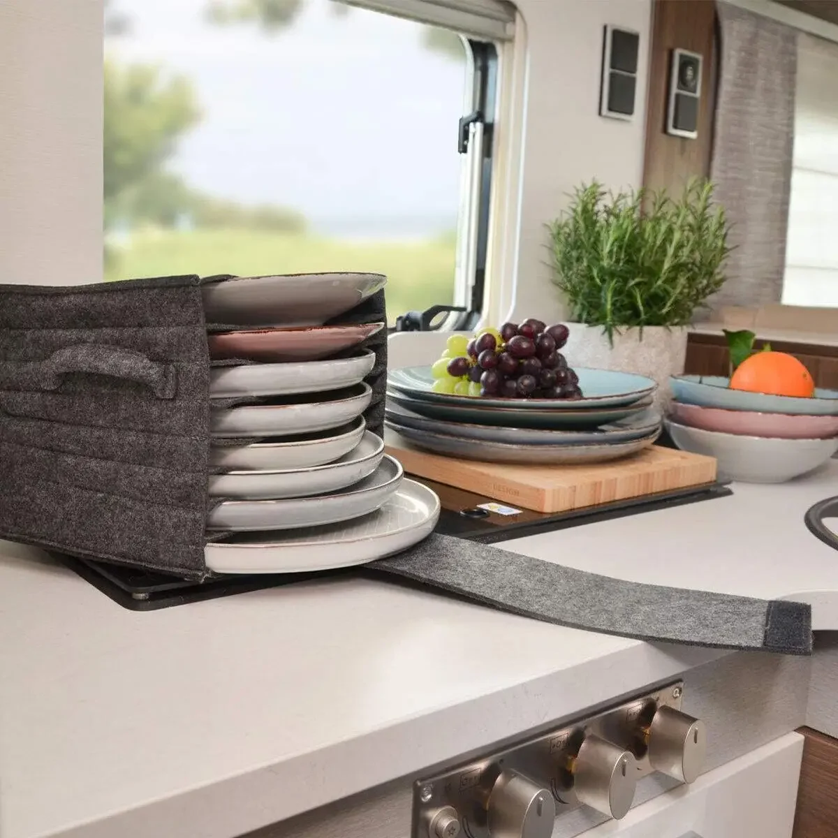 1pc Felt Plate Dish Cup Storag - огляд і ціна Camping Cooking Utensil Holder